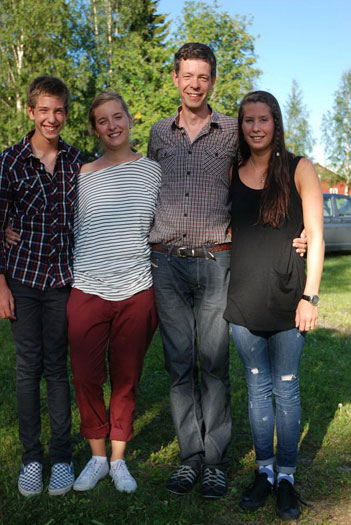 Tore, Maja, Karl-Ivar och Lisa Johansson