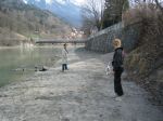 P� l�ngpromenad med Anna och Legolas, p�skdagen 2005