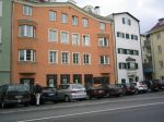 Utanf�r Annas hem i Innsbruck och mitt emot Hotell Engl, d�r vi bodde tv� n�tter.